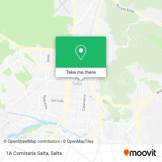 1A Comisaria Salta map
