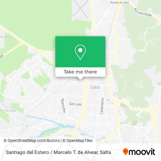 Mapa de Santiago del Estero / Marcelo T. de Alvear