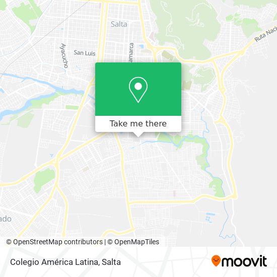 Mapa de Colegio América Latina