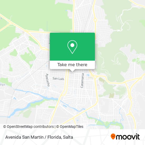 Avenida San Martín / Florida map