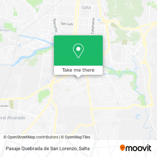 Pasaje Quebrada de San Lorenzo map