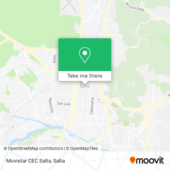 Movistar CEC Salta map