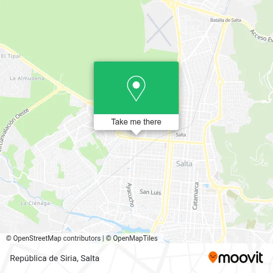 República de Siria map