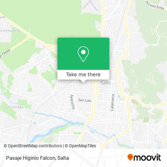 Mapa de Pasaje Higinio Falcon