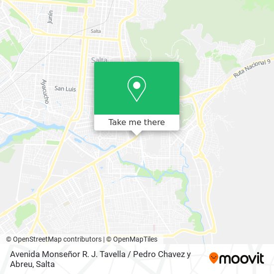 Avenida Monseñor R. J. Tavella / Pedro Chavez y Abreu map