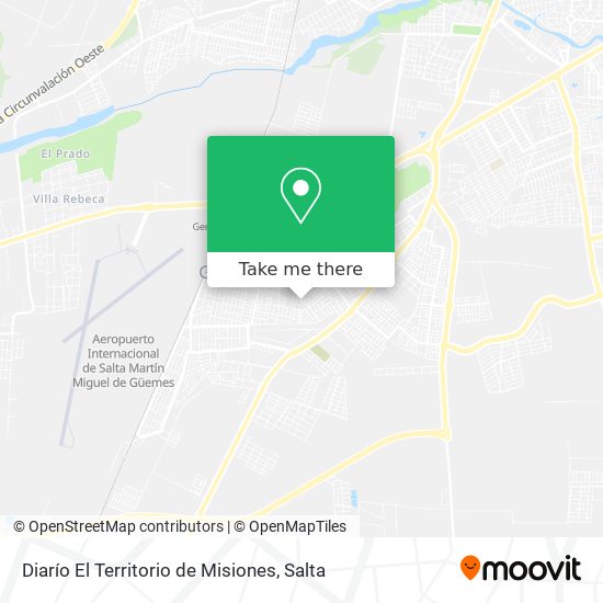 Mapa de Diarío El Territorio de Misiones