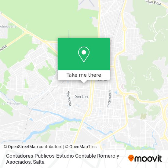 Mapa de Contadores Publicos-Estudio Contable Romero y Asociados
