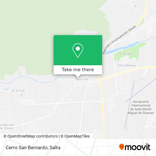 Cerro San Bernardo map