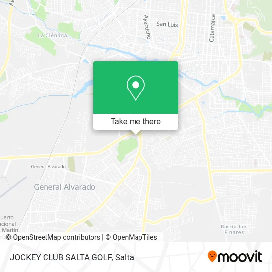 JOCKEY CLUB SALTA GOLF map