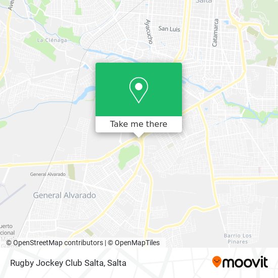 Mapa de Rugby Jockey Club Salta
