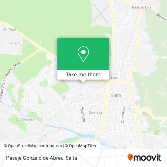 Mapa de Pasaje Gonzalo de Abreu