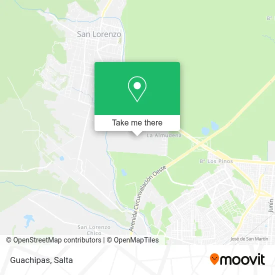 Guachipas map