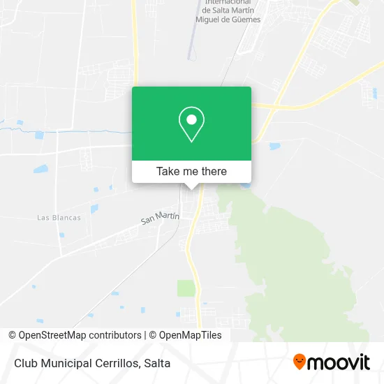 Club Municipal Cerrillos map