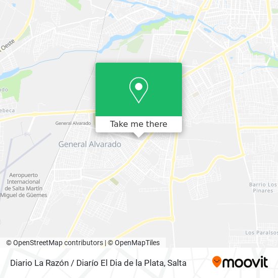 Diario La Razón / Diarío El Dia de la Plata map