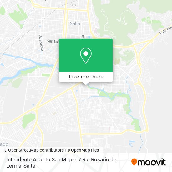 Intendente Alberto San Miguel / Río Rosario de Lerma map