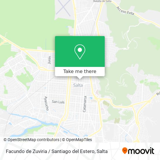 Facundo de Zuviria / Santiago del Estero map