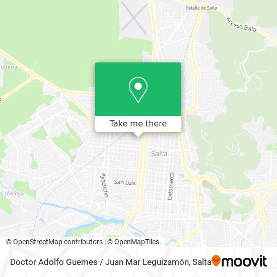 Doctor Adolfo Guemes / Juan Mar Leguizamón map