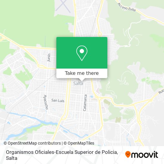 Organismos Oficiales-Escuela Superior de Policia map
