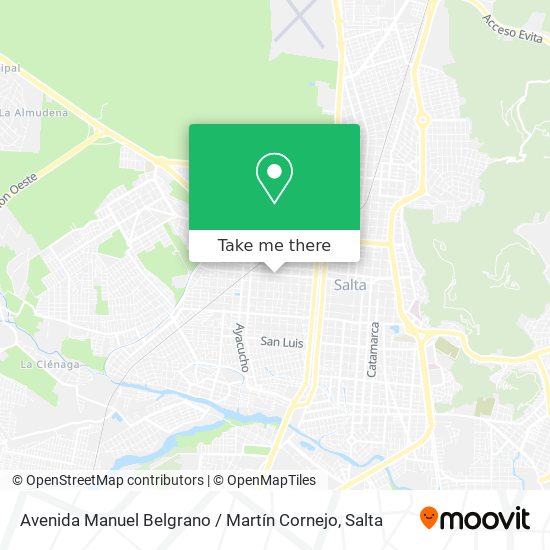 Avenida Manuel Belgrano / Martín Cornejo map