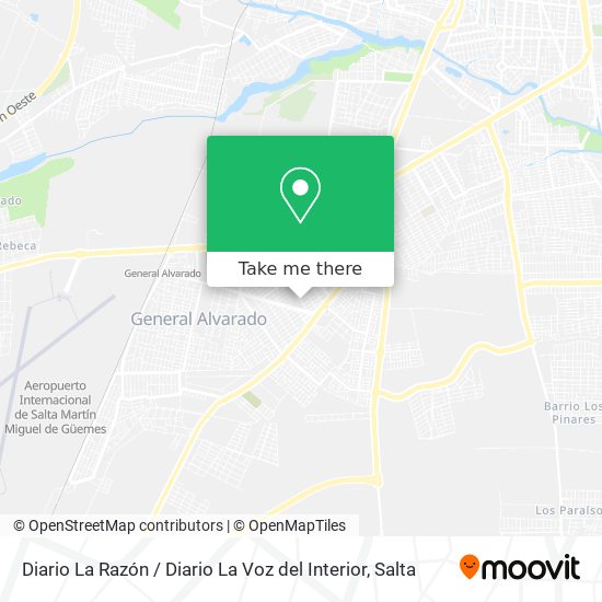 Mapa de Diario La Razón / Diario La Voz del Interior