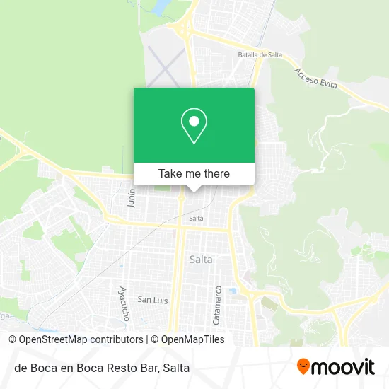 de Boca en Boca Resto Bar map