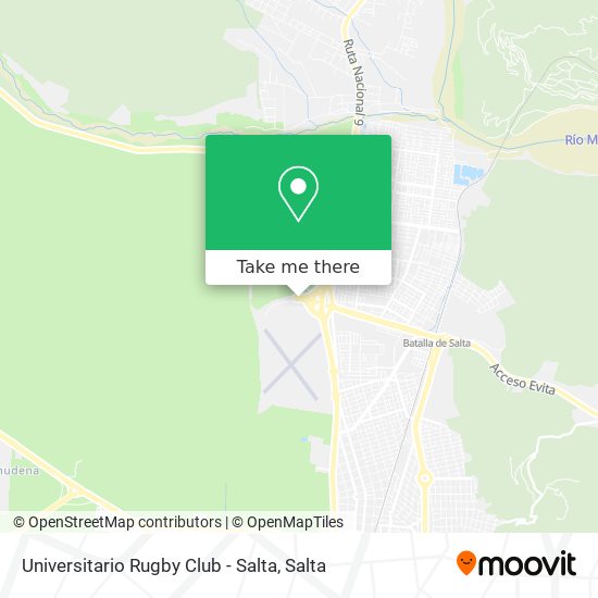 Universitario Rugby Club - Salta map
