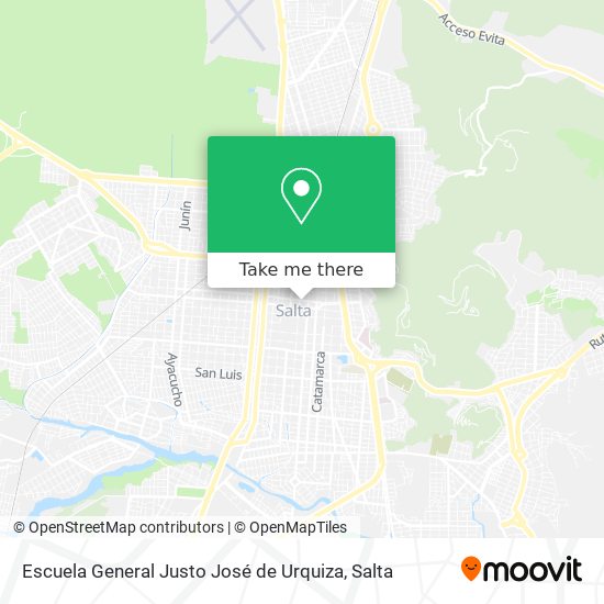 Escuela General Justo José de Urquiza map