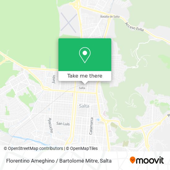 Mapa de Florentino Ameghino / Bartolomé Mitre