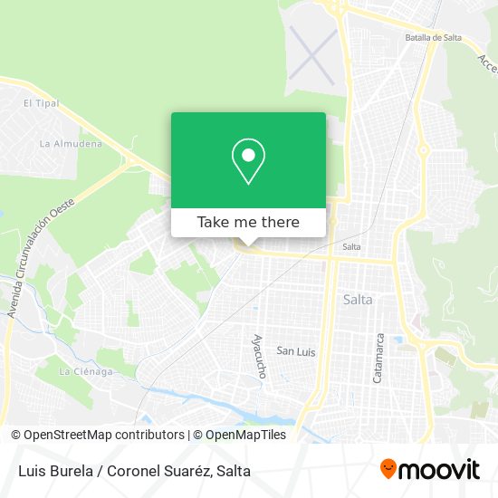 Luis Burela / Coronel Suaréz map