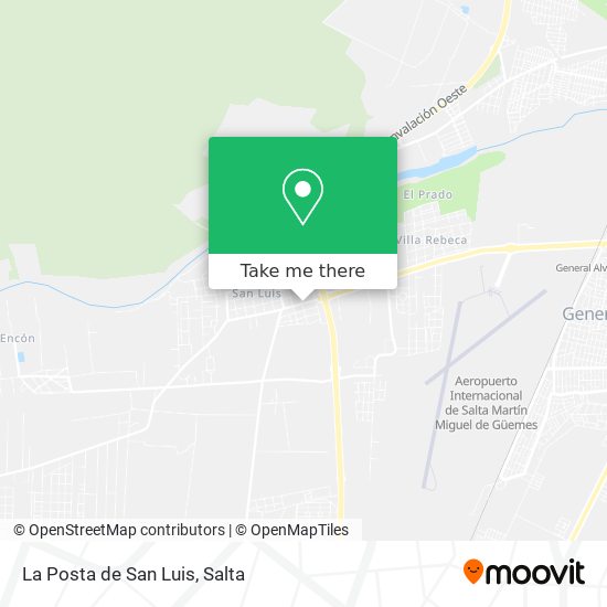 La Posta de San Luis map