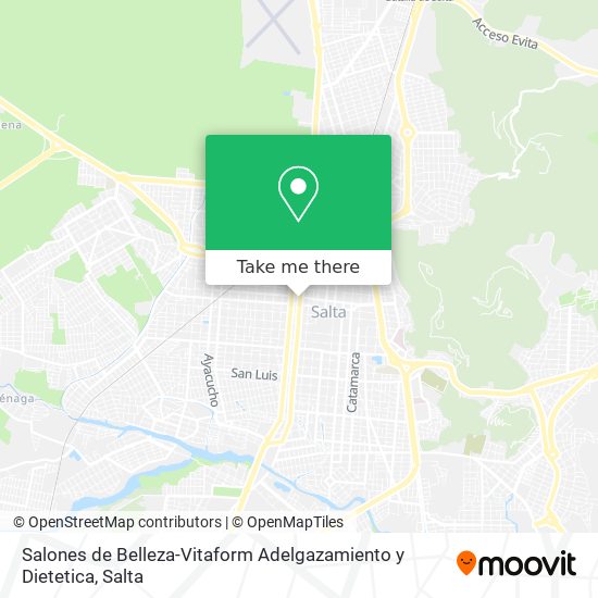 Mapa de Salones de Belleza-Vitaform Adelgazamiento y Dietetica