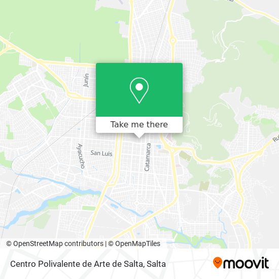 Mapa de Centro Polivalente de Arte de Salta