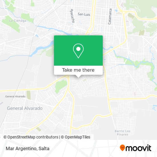 Mapa de Mar Argentino