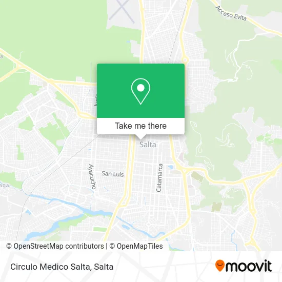 Circulo Medico Salta map