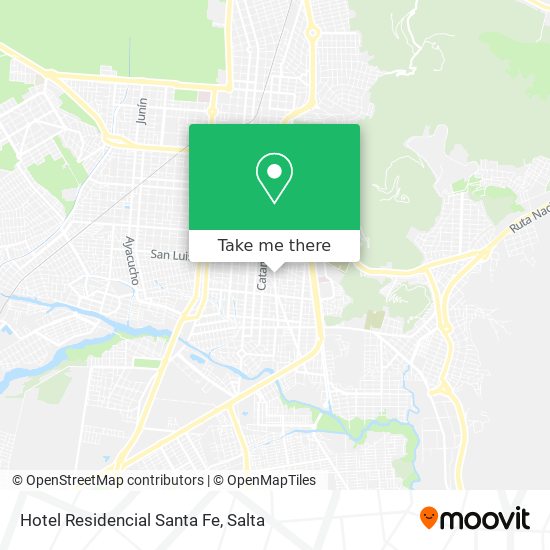 Hotel Residencial Santa Fe map