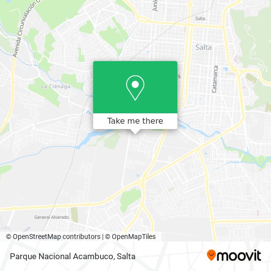 Parque Nacional Acambuco map