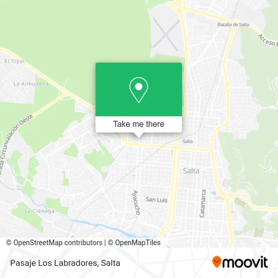 Pasaje Los Labradores map