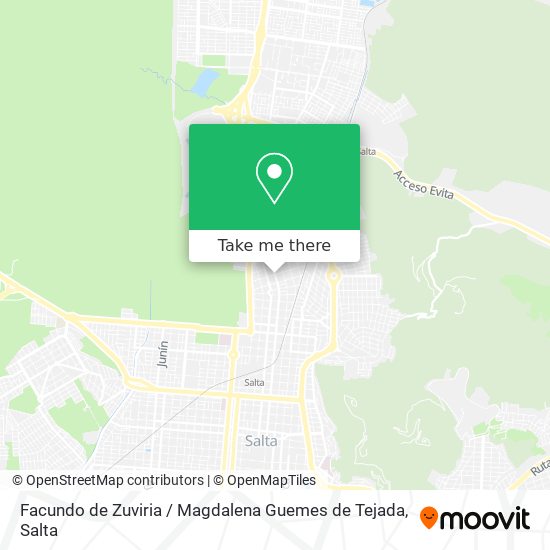 Facundo de Zuviria / Magdalena Guemes de Tejada map