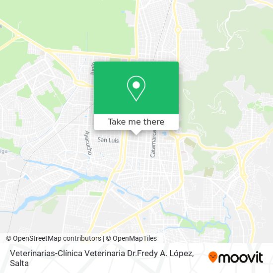 Mapa de Veterinarias-Clínica Veterinaria Dr.Fredy A. López