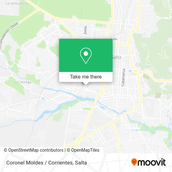 Coronel Moldes / Corrientes map