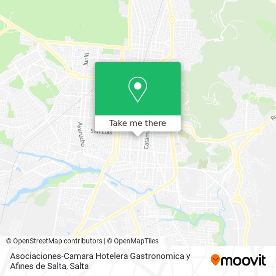 Mapa de Asociaciones-Camara Hotelera Gastronomica y Afines de Salta