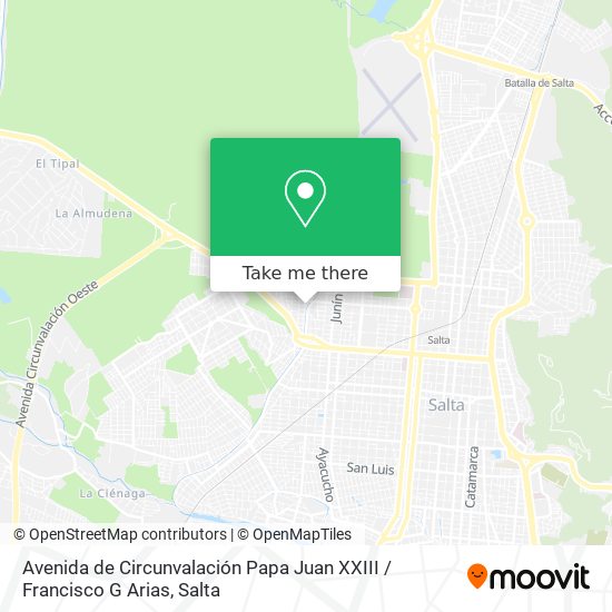 Avenida de Circunvalación Papa Juan XXIII / Francisco G Arias map
