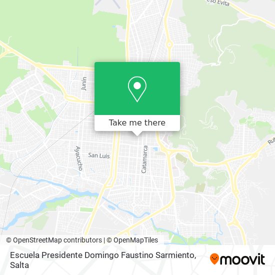 Escuela Presidente Domingo Faustino Sarmiento map