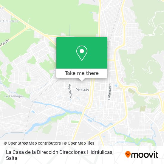 La Casa de la Dirección Direcciones Hidráulicas map