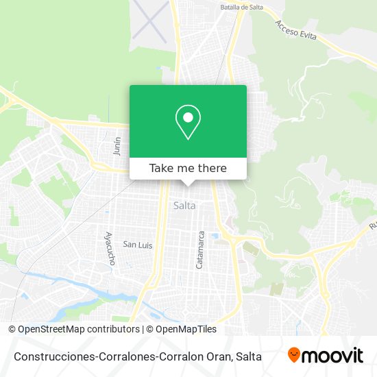 Mapa de Construcciones-Corralones-Corralon Oran