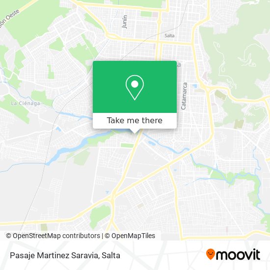 Mapa de Pasaje Martinez Saravia