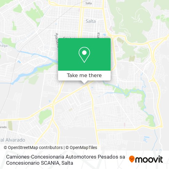 Camiones-Concesionaria Automotores Pesados sa Concesionario SCANIA map