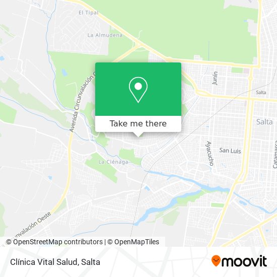 Mapa de Clínica Vital Salud