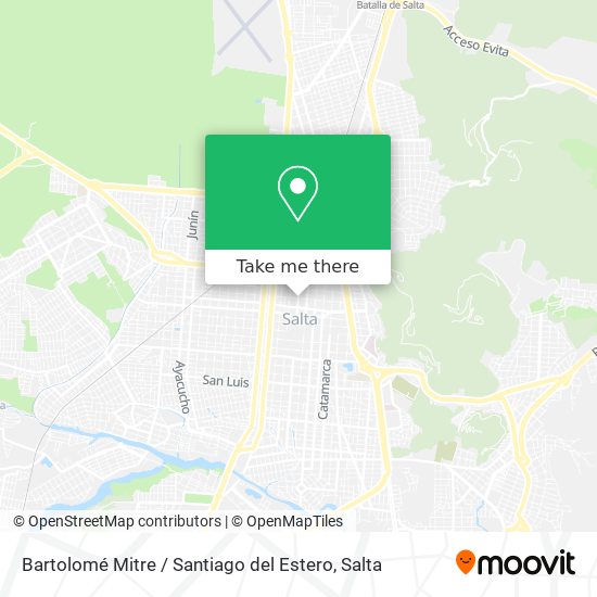 Mapa de Bartolomé Mitre / Santiago del Estero