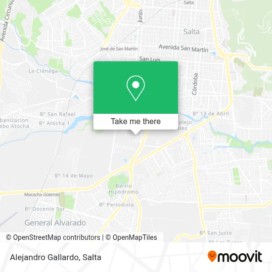 Alejandro Gallardo map